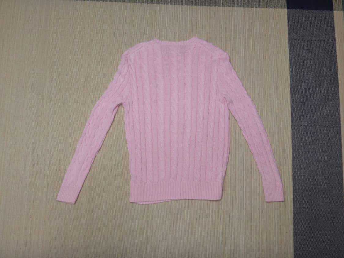 (M/95) 폴로랄프로렌 남성 라운드 꽈배기 면 니트 상품이미지2