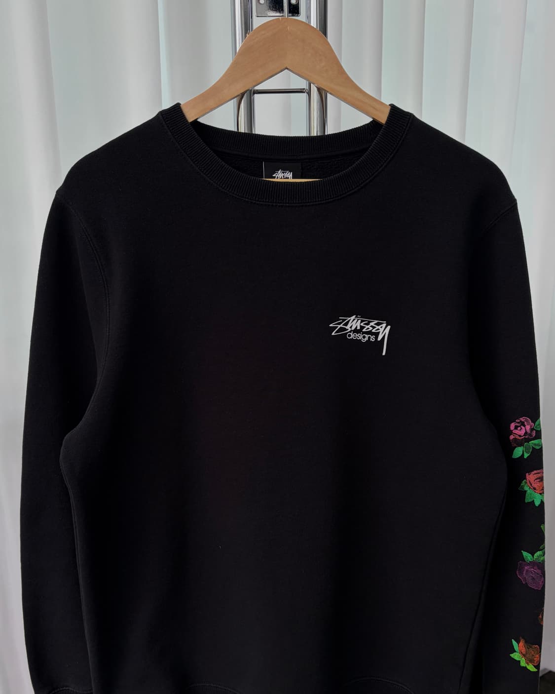 [M]스투시 로즈 헤비코튼 기모 맨투맨 상품이미지4