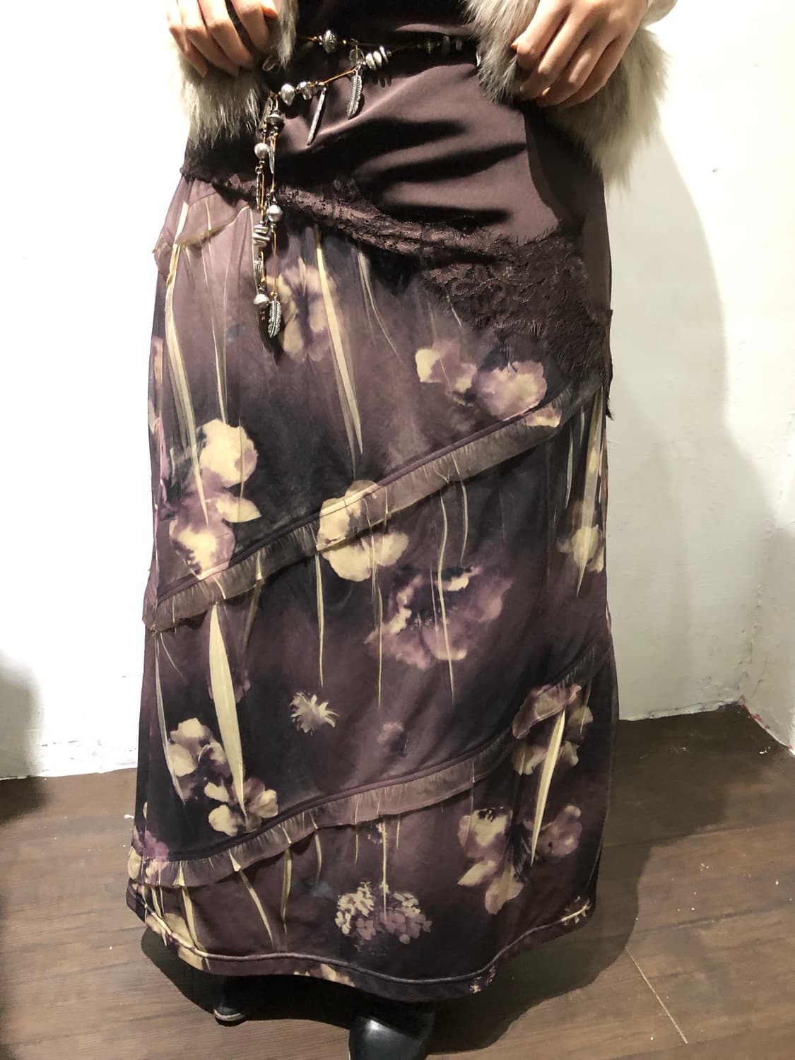 Dusky Blossom Lace Skirt 상품이미지5