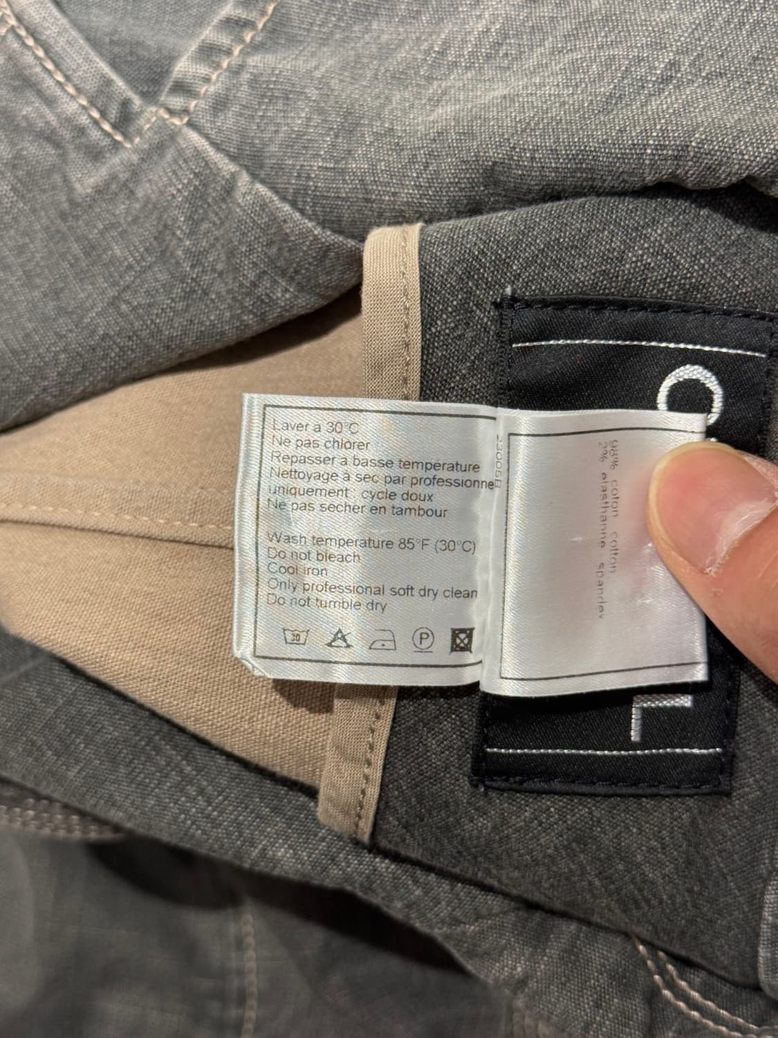 샤넬 워시드 코튼 데님 자켓 상품이미지8