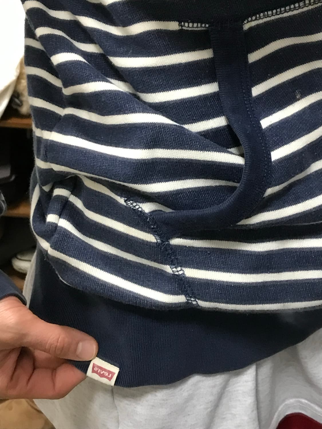 리바이스 스트라이프 후드집업 상품이미지3