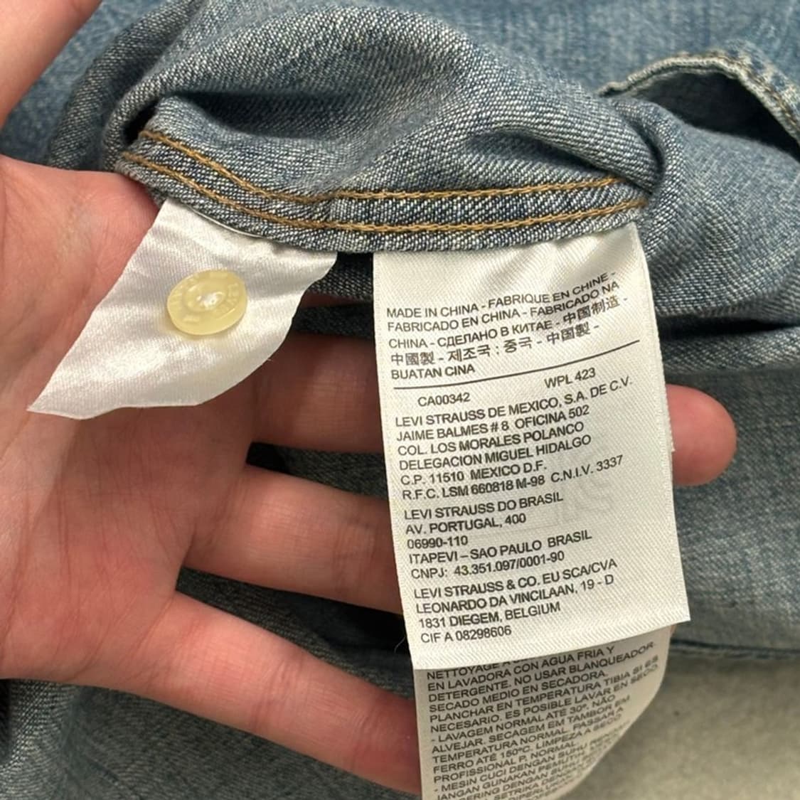 리바이스 클래식 웨스턴 데님 셔츠 M 상품이미지6