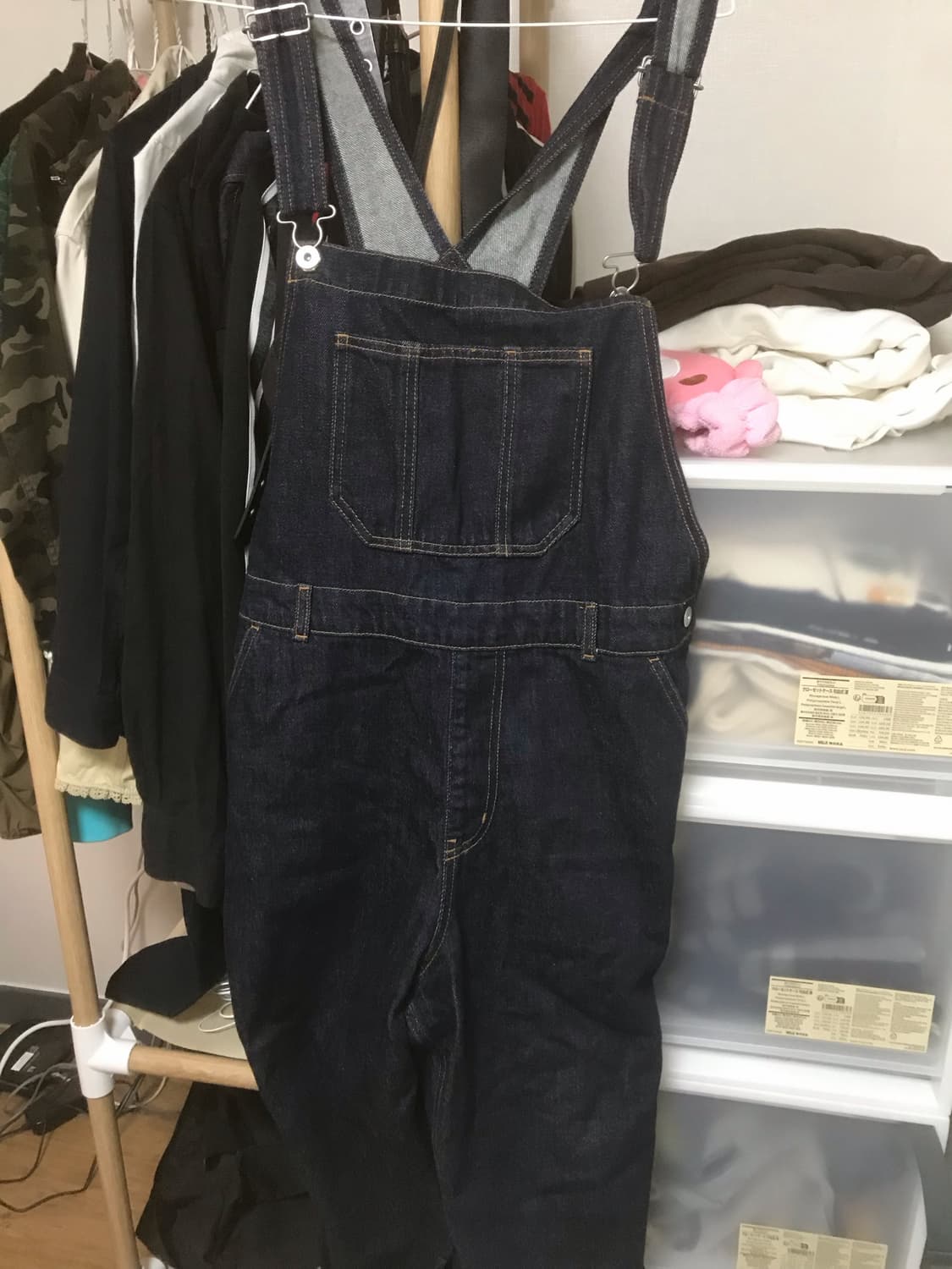 무인양품 오버롤 데님멜빵바지 상품이미지2