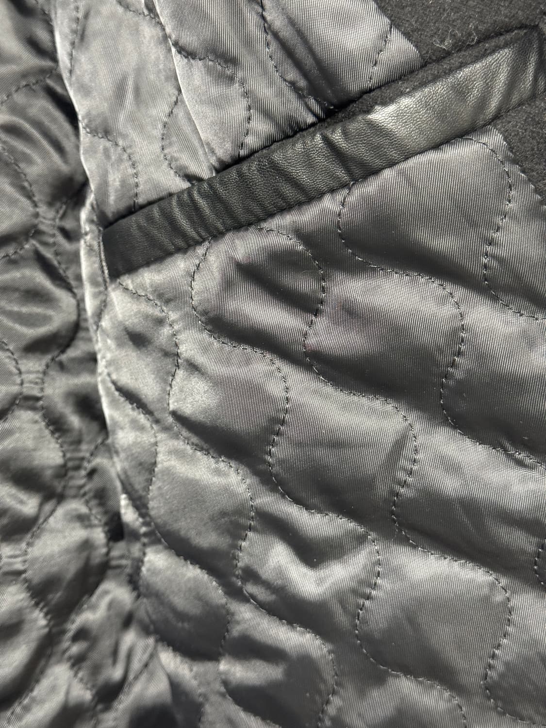 던스트 울 바시티 자켓 블랙 L 상품이미지6