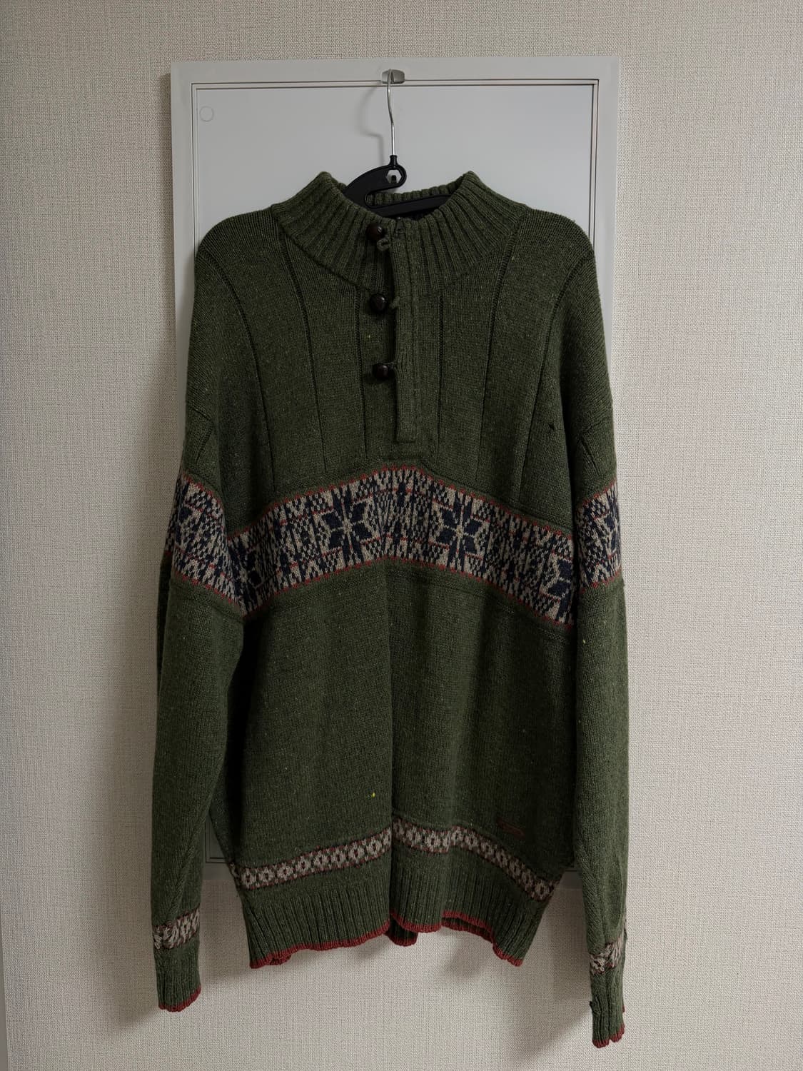 vintage 니혼진 노르딕 말차 니트 상품이미지1