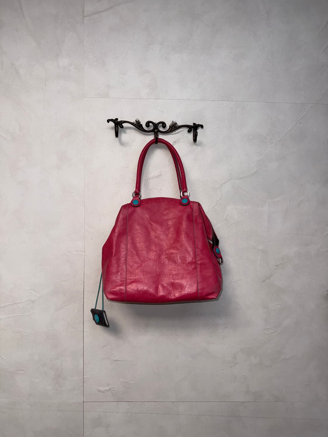 GABS cherry blue button shoulder bag  상품이미지6