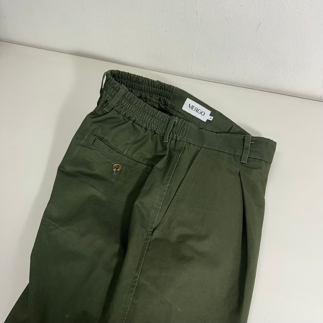 S MERGO 메르고 레귤러핏 원턱 치노팬츠 상품이미지1