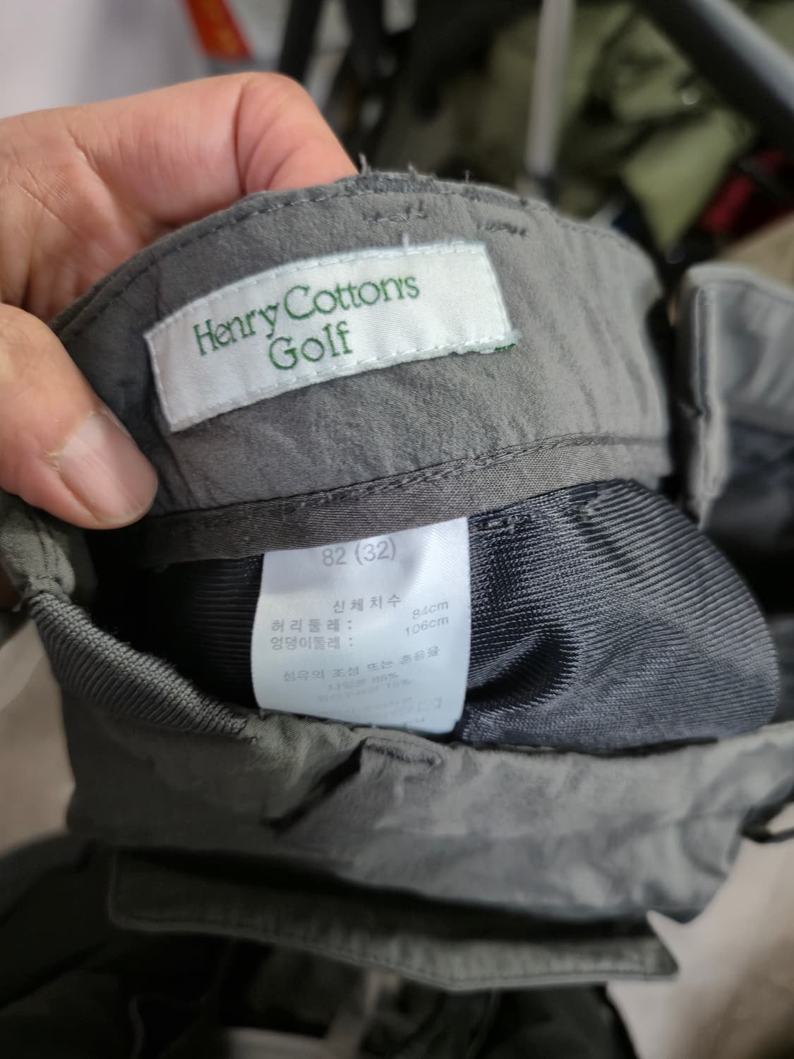 헨리코튼 골프남성 반바지 카키색(32) 상품이미지7