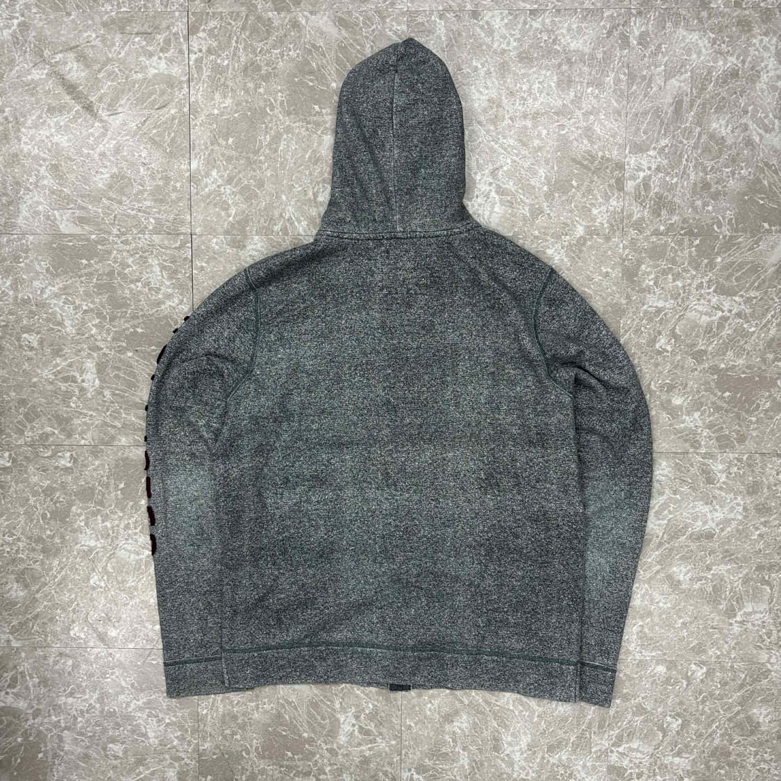 홀리스터 y2k 올드스쿨 그레이 스웻 후드집업 희귀져지(L) 상품이미지3