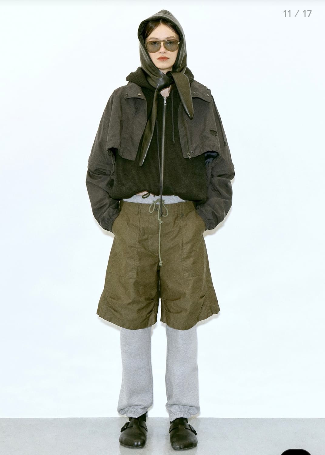 StandAlone cropped nylon parka 상품이미지1
