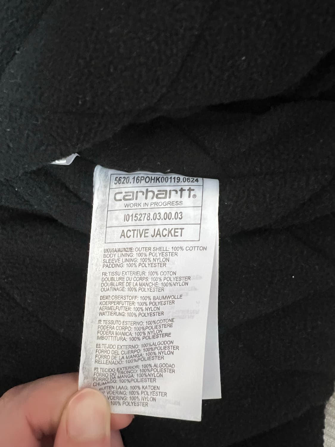 칼하트 액티브 자켓 아이보리 화이트  상품이미지8