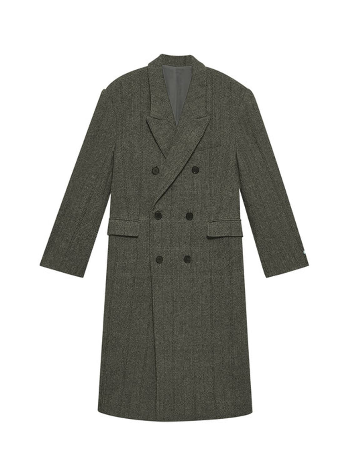 인스턴트펑크 오버사이즈 울 더블 롱코트 브라운 상품이미지1