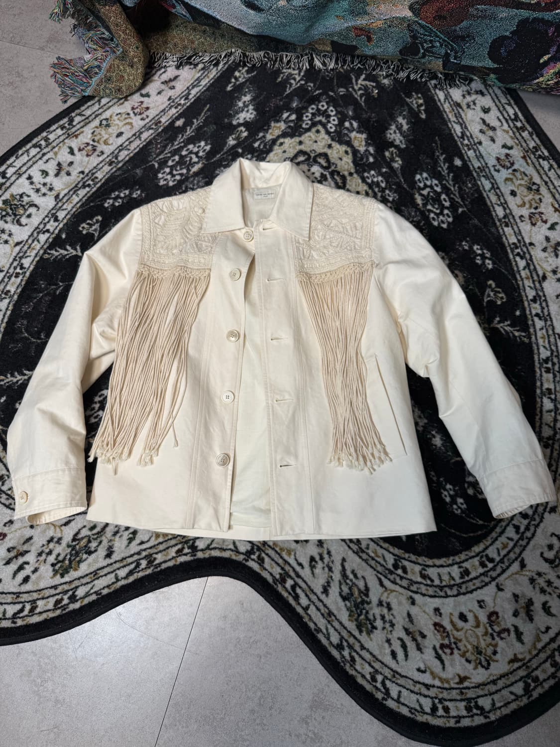 드리스 반 노튼 아티잔 프린지 자켓 상품이미지1