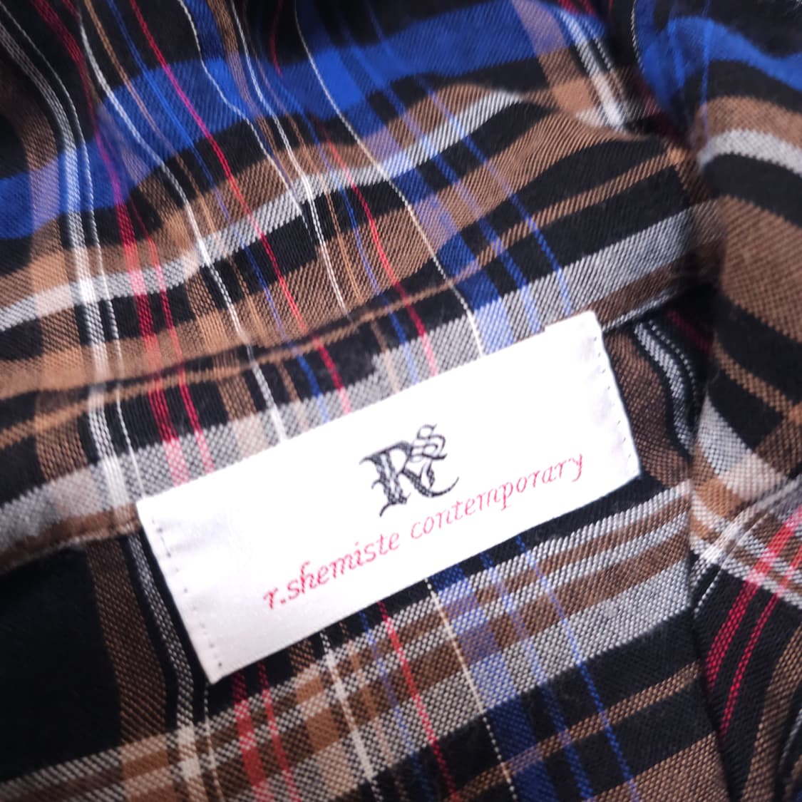 알에스에스씨 니트 믹스 체크 후드 상품이미지4