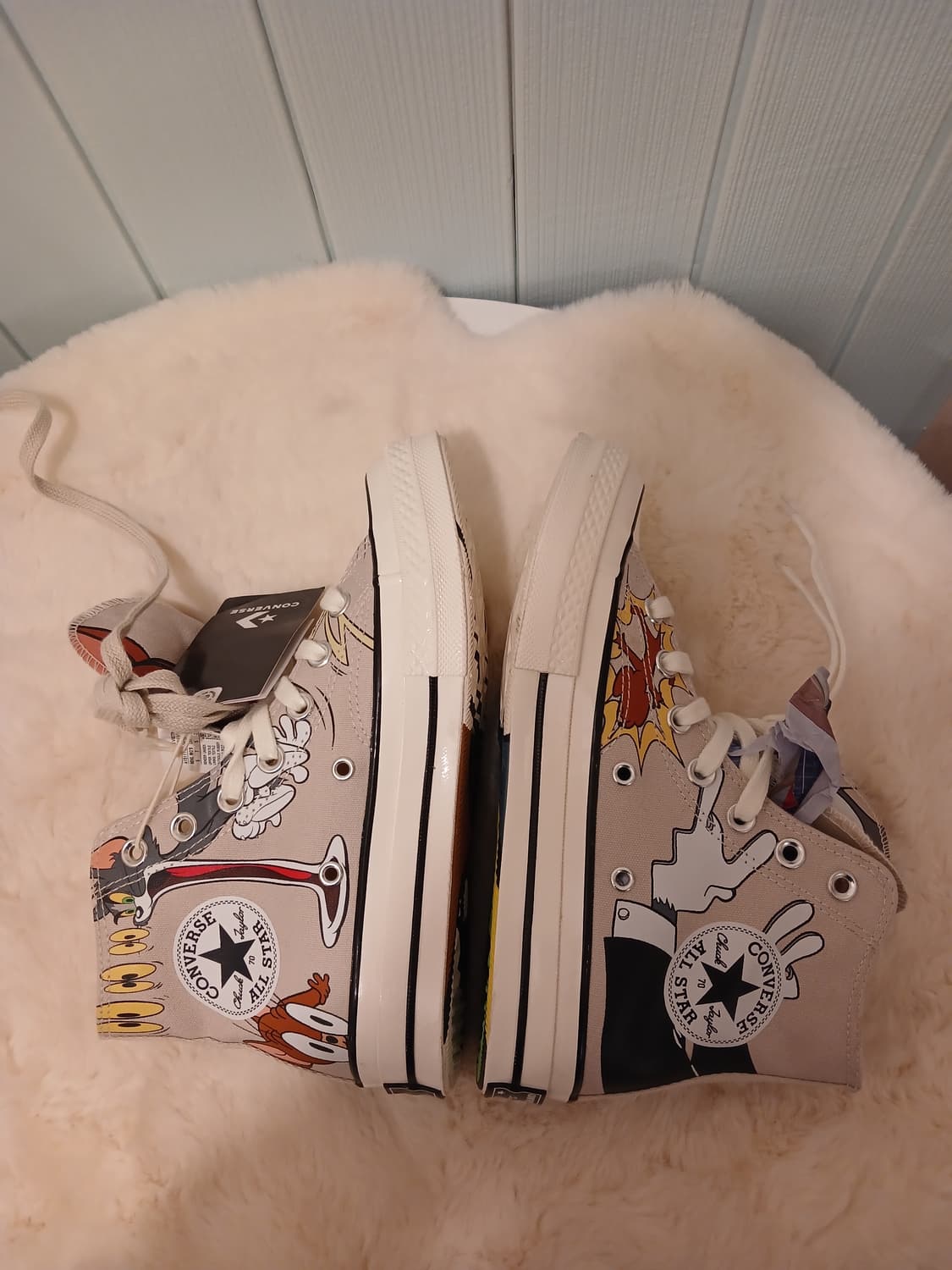 컨버스 톰과제리 정품 콜라보 하이 스니커즈 240 사이즈 상품이미지8