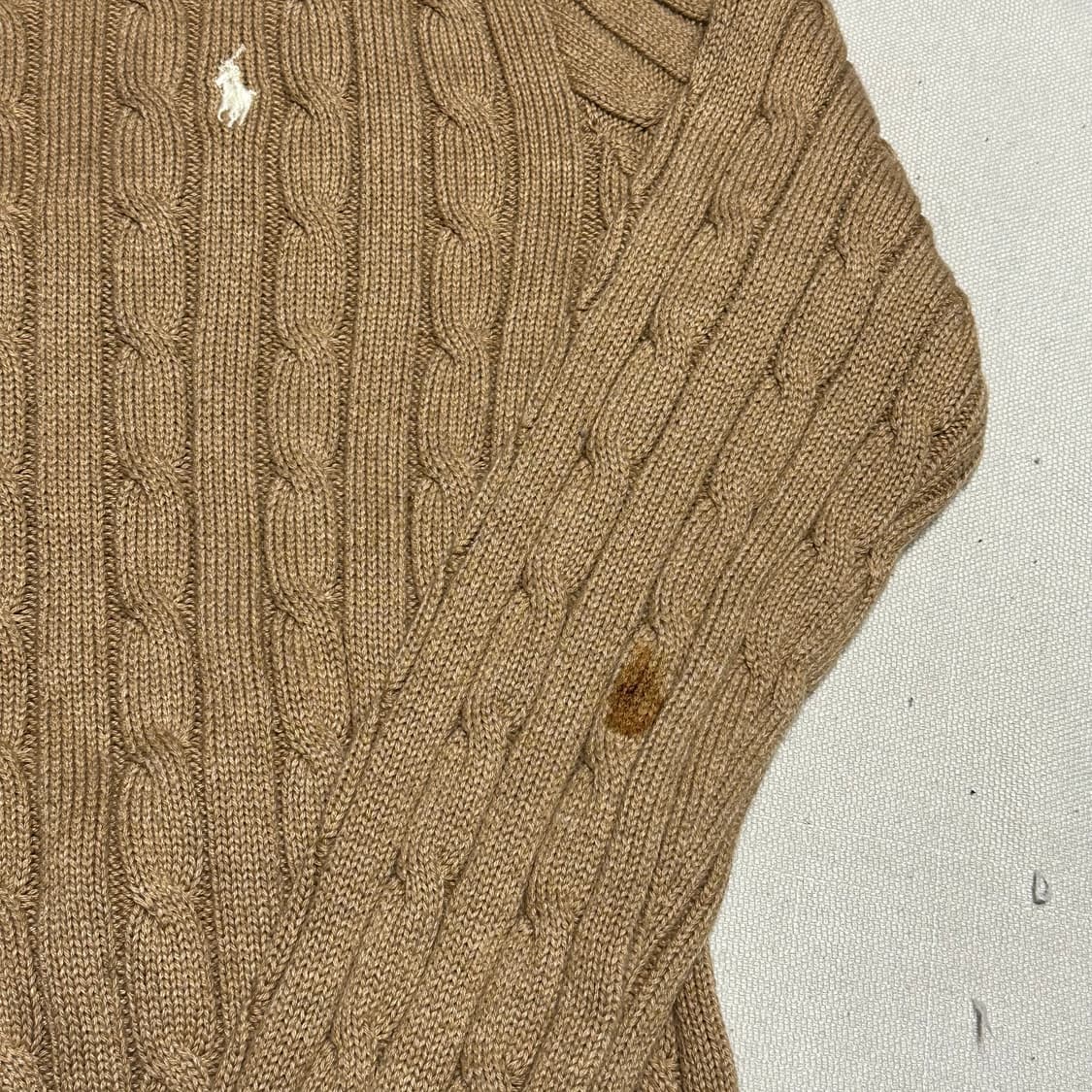 M 폴로랄프로렌 여성용 브라운 케이블 니트  상품이미지7