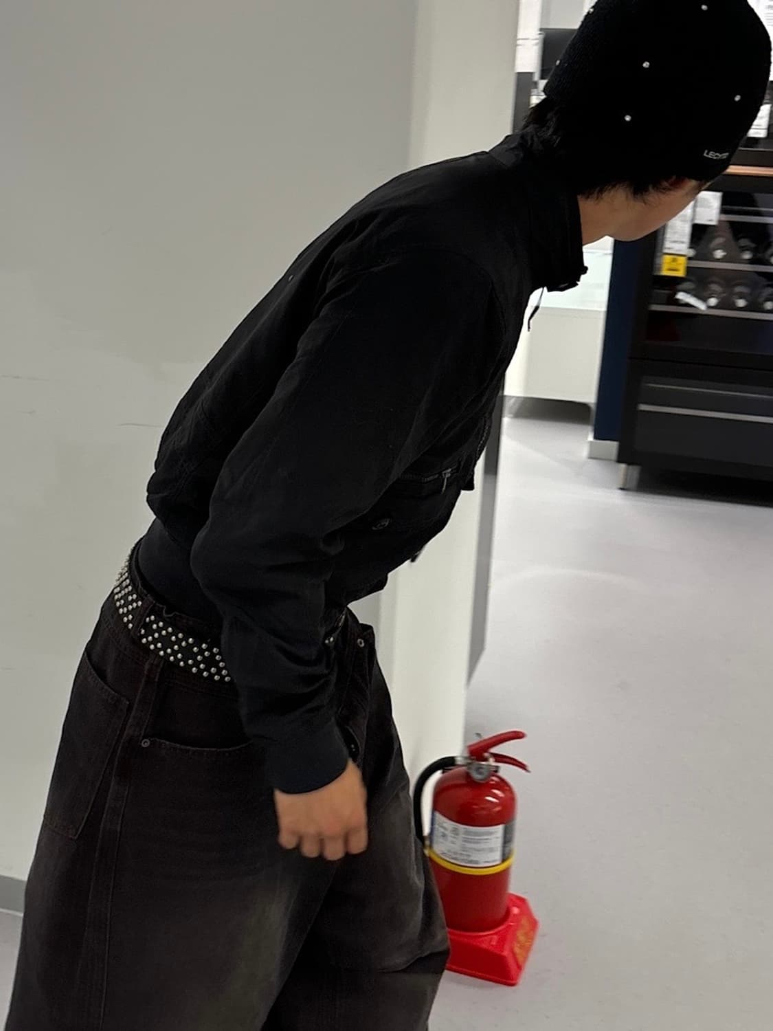 90s WOOLRICH 빈티지 블랙 세미크롭 jk 상품이미지6