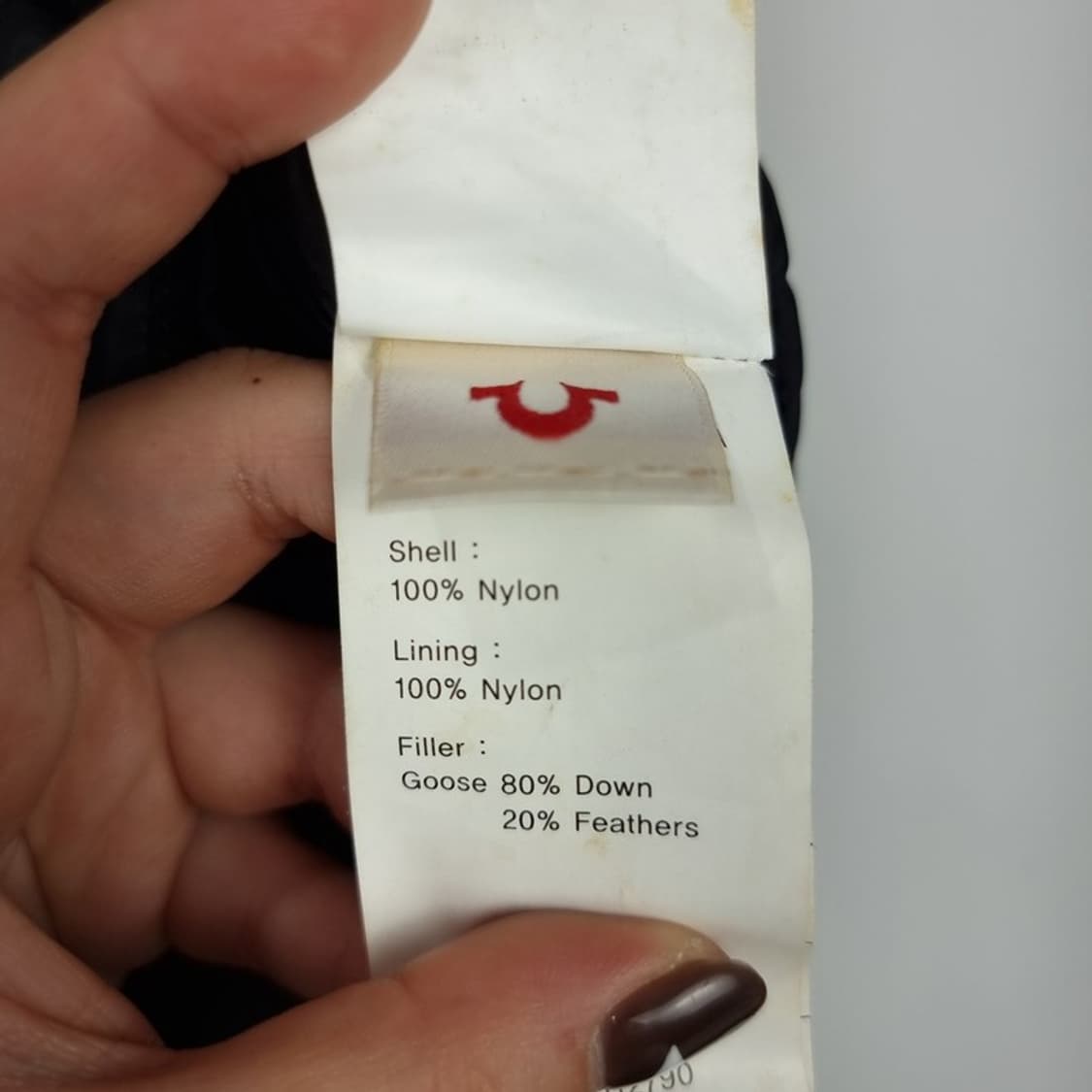 트루릴리전 덕다운 슬림핏 패딩 조끼 블랙 M16416 상품이미지9