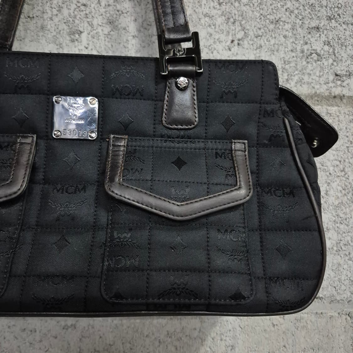 올드 MCM 빈티지 모노그램 비세토스 숄더백 y2k 상품이미지3