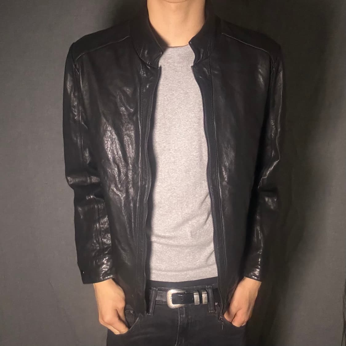 lamb skin leather jacket 상품이미지3