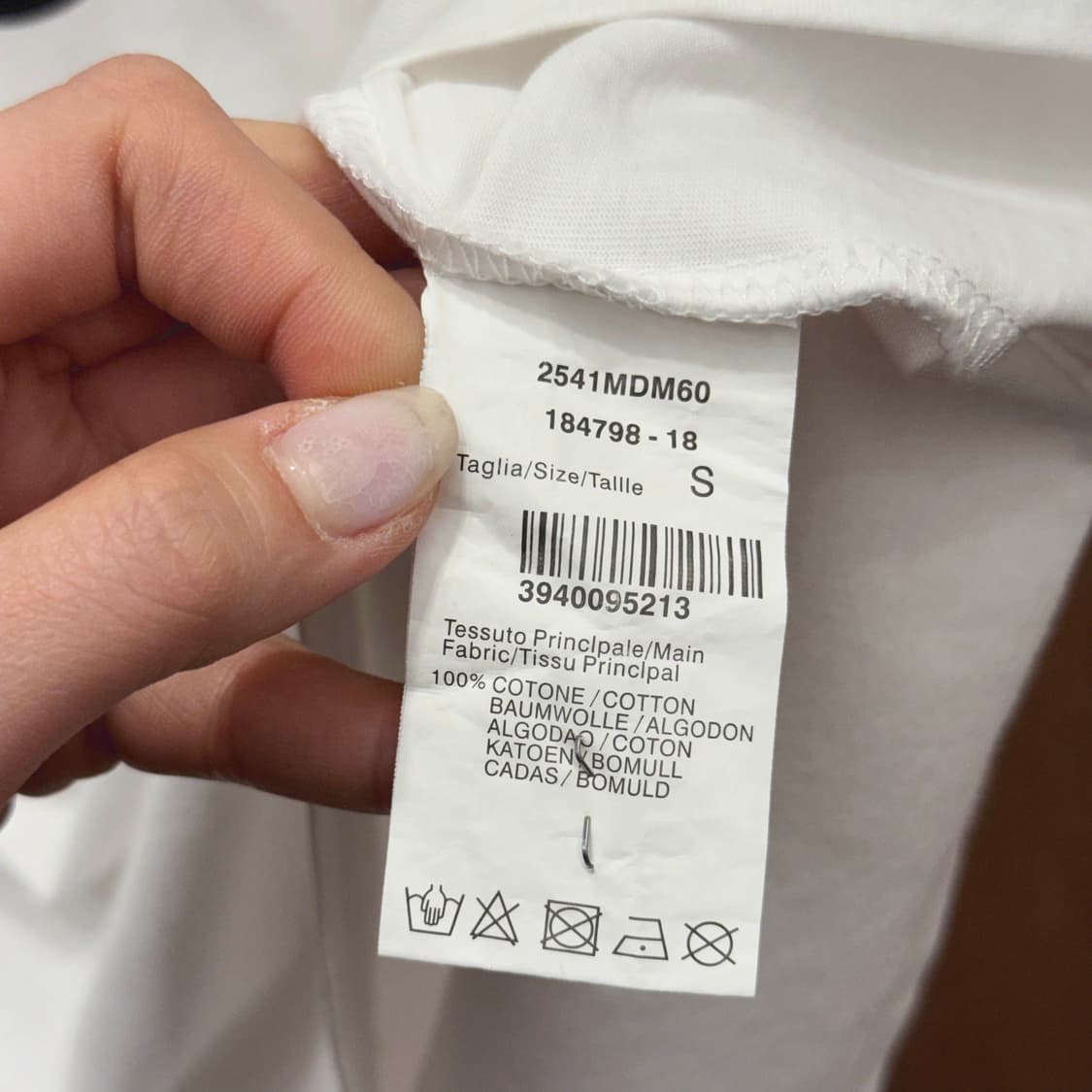 MSGM 밀라노 로고 프린팅 코튼 라운드넥 반팔 티셔츠 화이트 상품이미지8