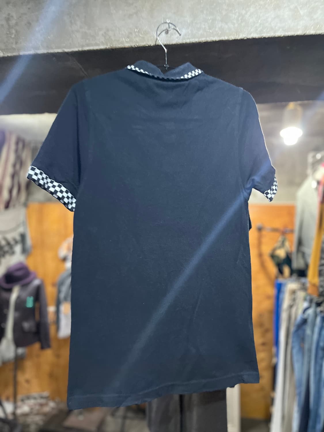 13AW Fred Perry 프레드페리 체커보드 트림 폴로 셔츠 상품이미지6