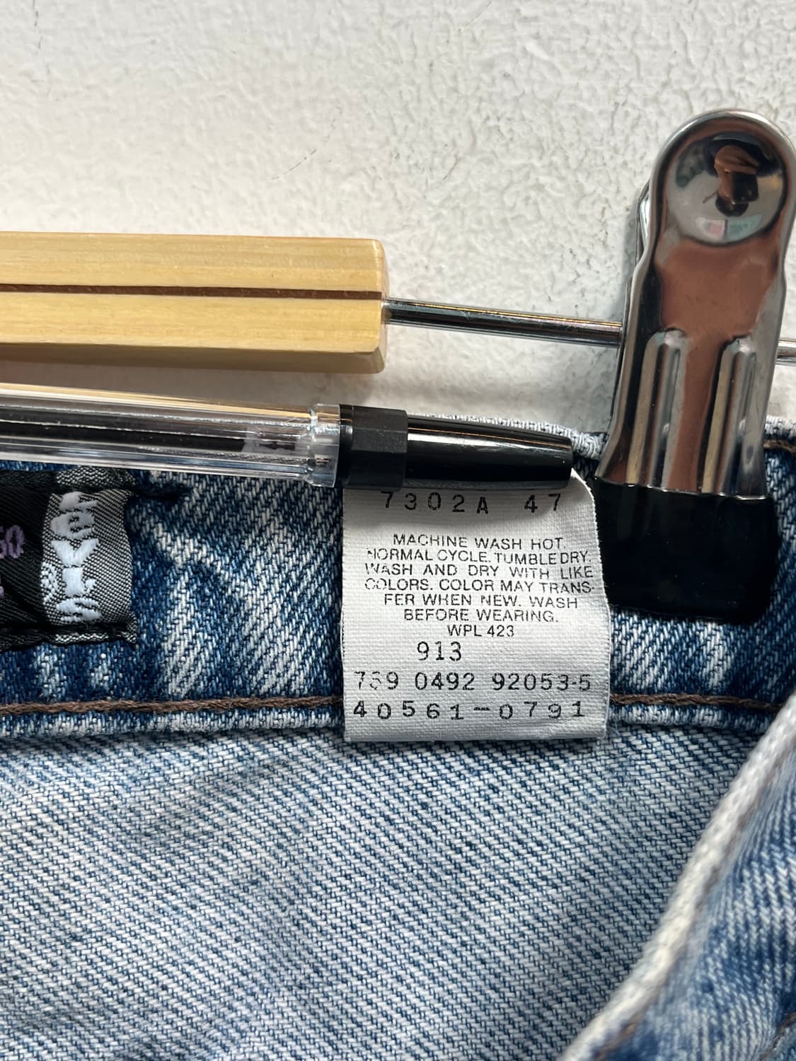 Levis 실버탭 워싱 데님 배기 팬츠 28x32 상품이미지7