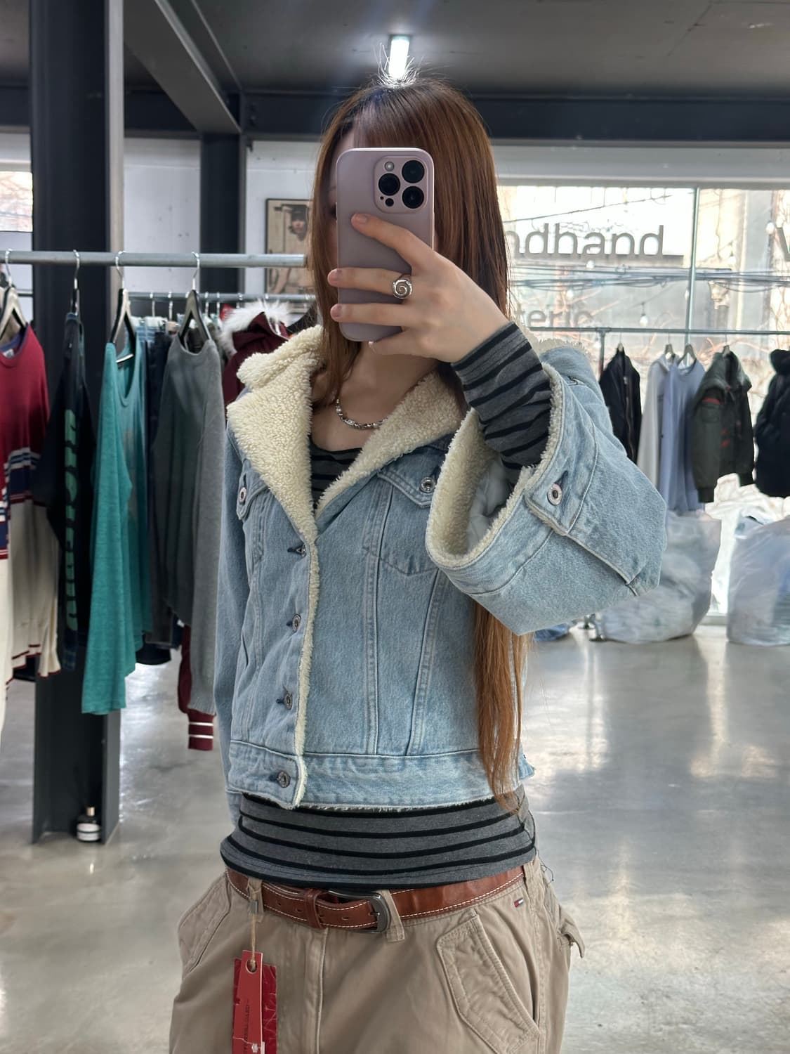 리바이스 Made&Crafted 후드 쉐르파 양털데님자켓 상품이미지4