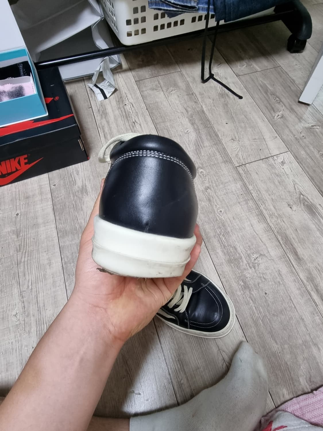 [42.5]릭오웬스 반스 로우 블랙밀크 상품이미지6