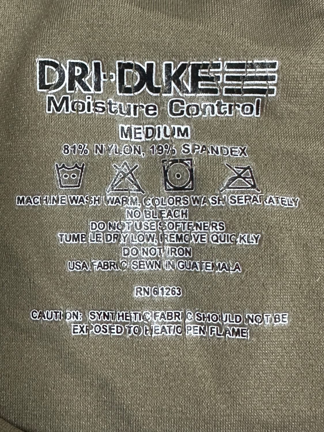 미군 카키색 기능성 반팔 티셔츠 (M) (만원샵) 상품이미지6