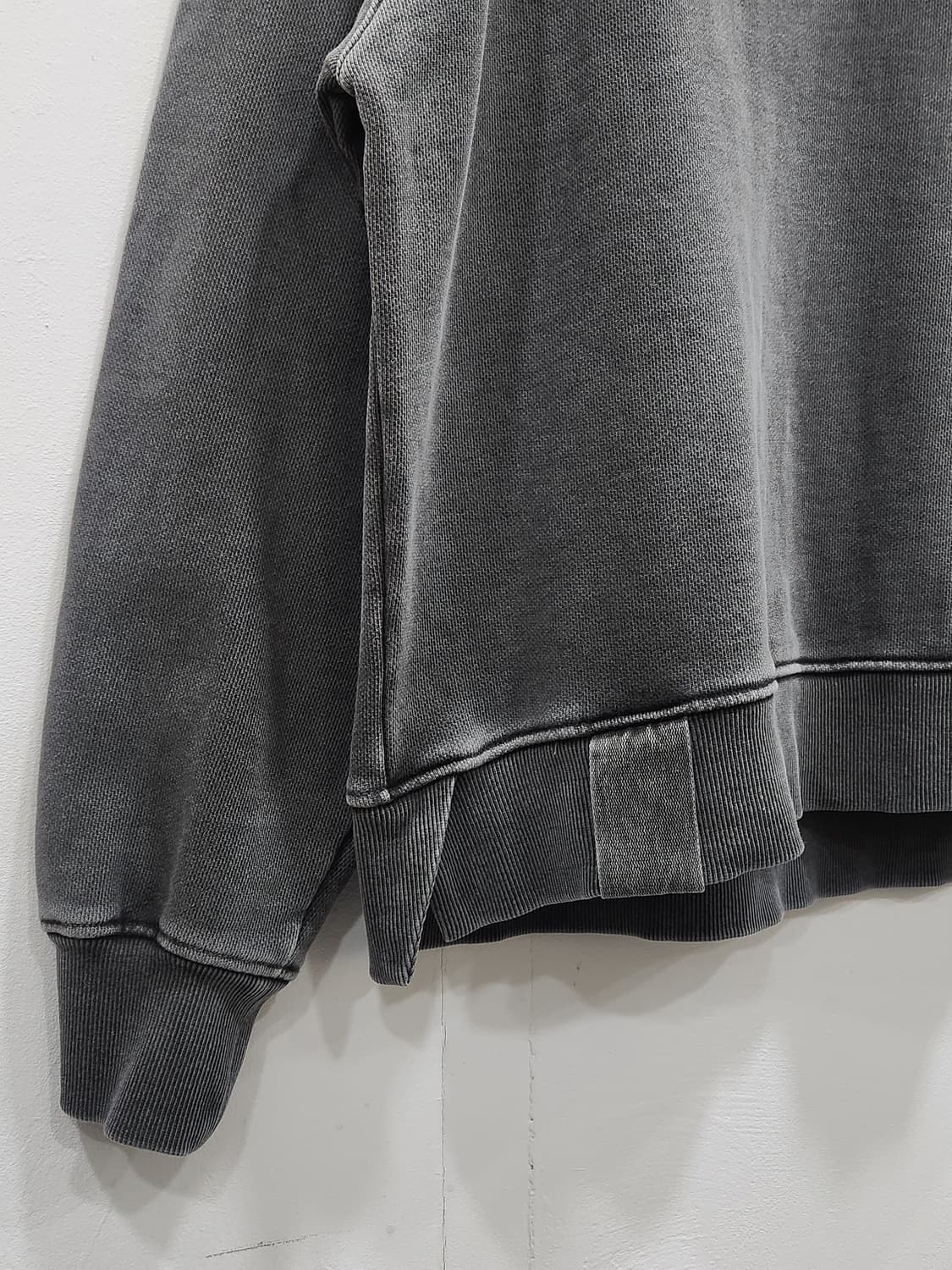 [F]매니아매스 가먼트다잉 스펙트럼 워싱 맨투맨 오버핏 프리사이즈 그레이 상품이미지5