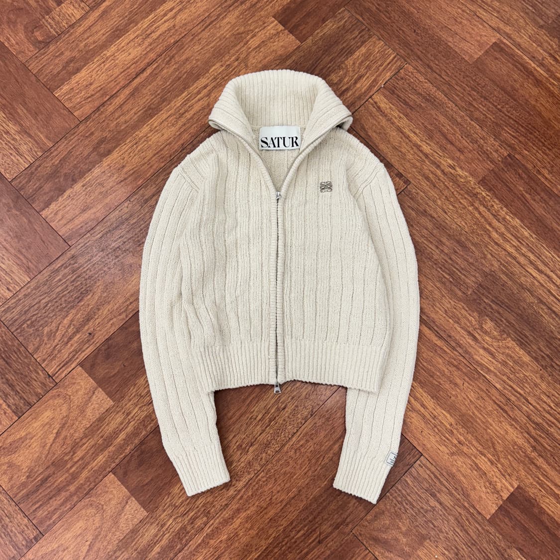 여성용 WS SATUR 세터 파로 부클 니트 집업  상품이미지1