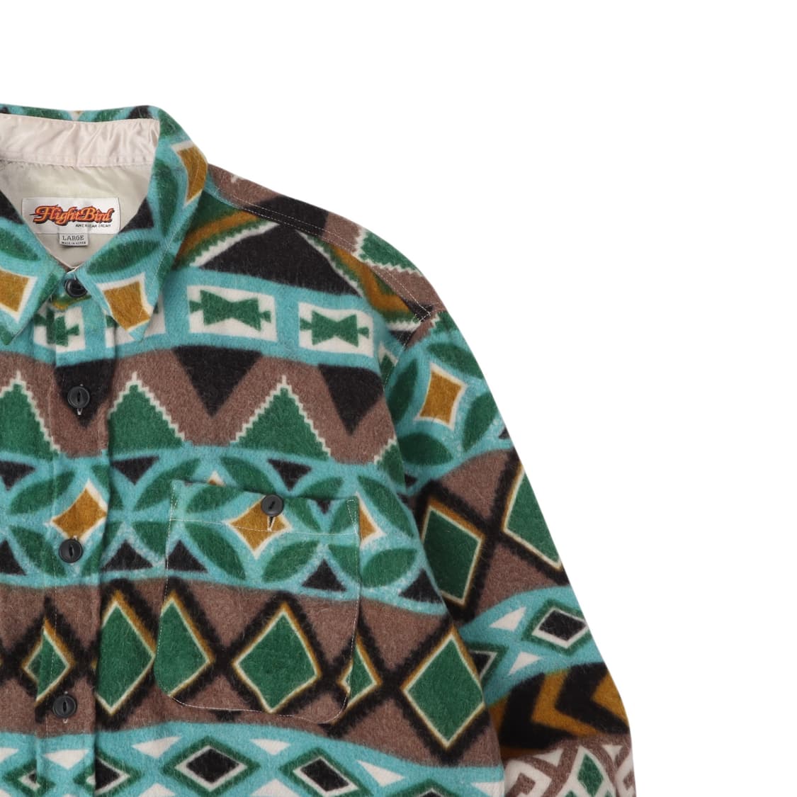 90s 아즈텍 자메이카 플리스 셔츠 상품이미지3