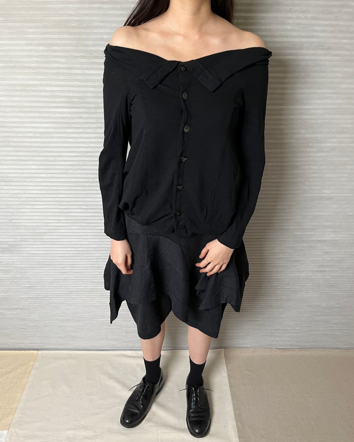 준야와타나베 드레이프넥 가디건 junya watanabe 꼼데가르송 상품이미지8