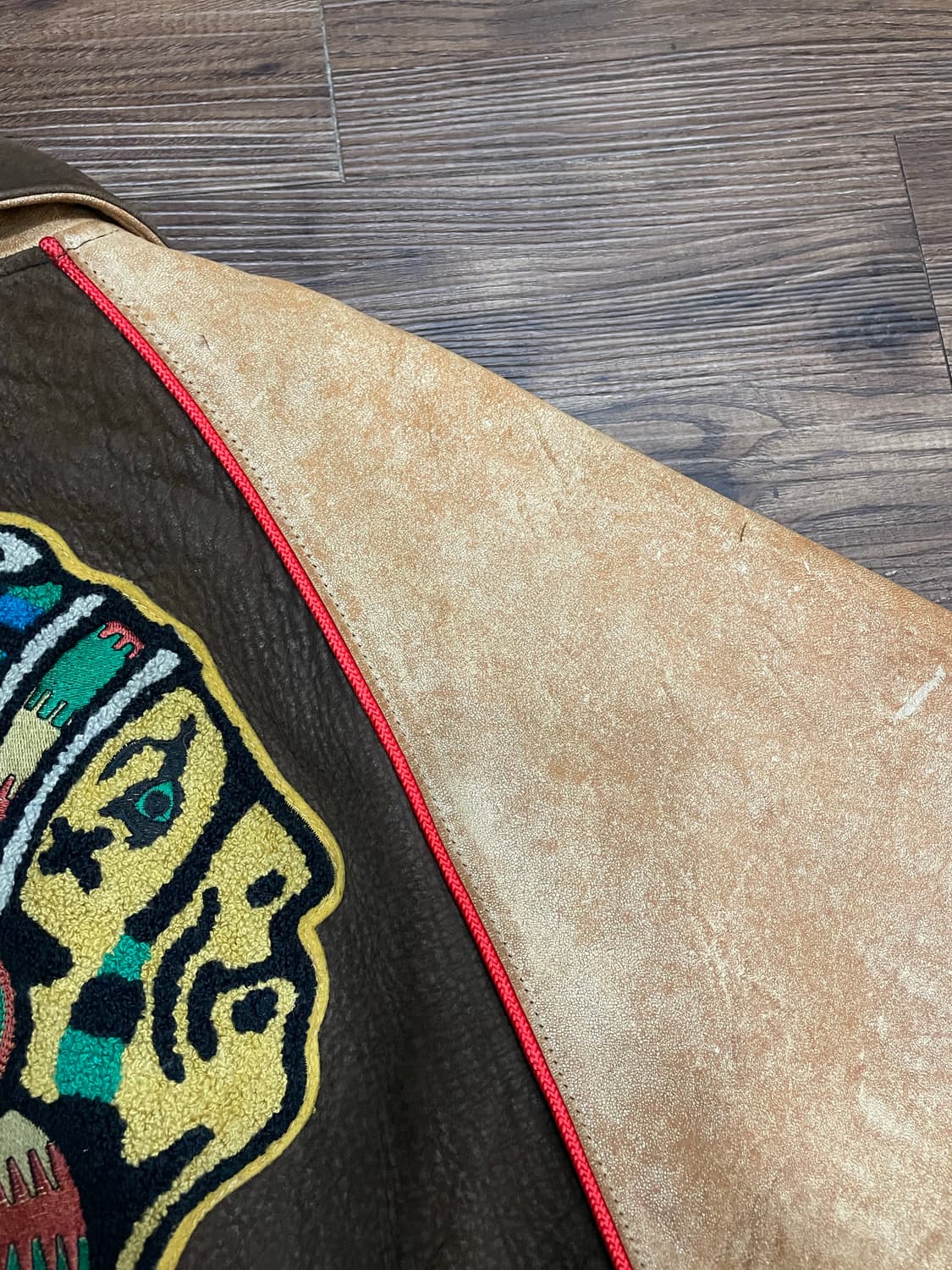 아비렉스 90s U.S.A. 인디언 헤드 가죽자켓 상품이미지10