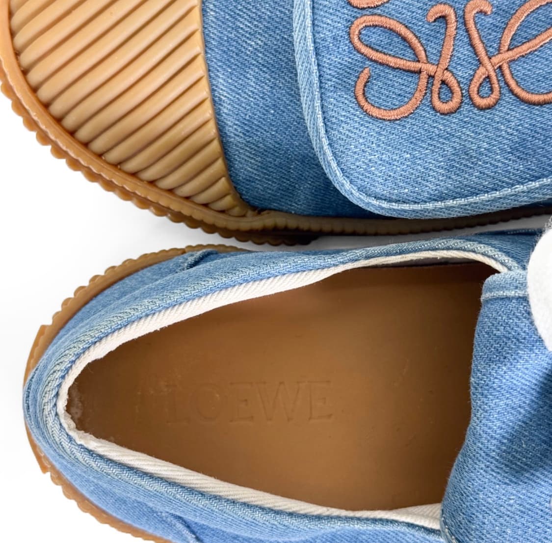 [38] 로에베 x 하울의움직이는성 데님 아나그램 플랩 스니커즈 블루 상품이미지9