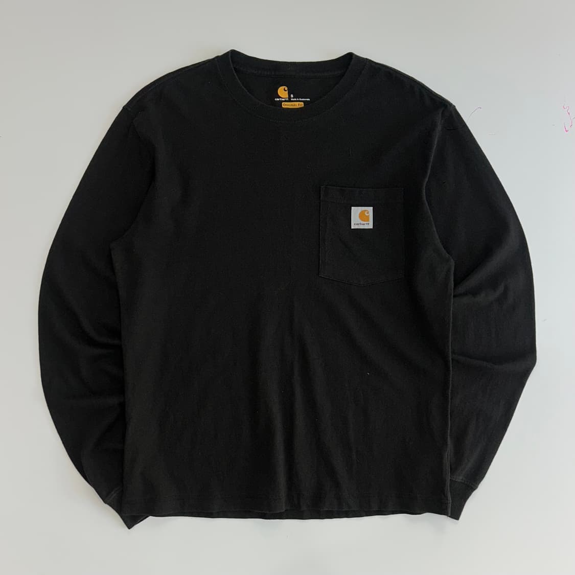 Carhartt 칼하트 원포켓 블랙 롱슬리브   상품이미지3