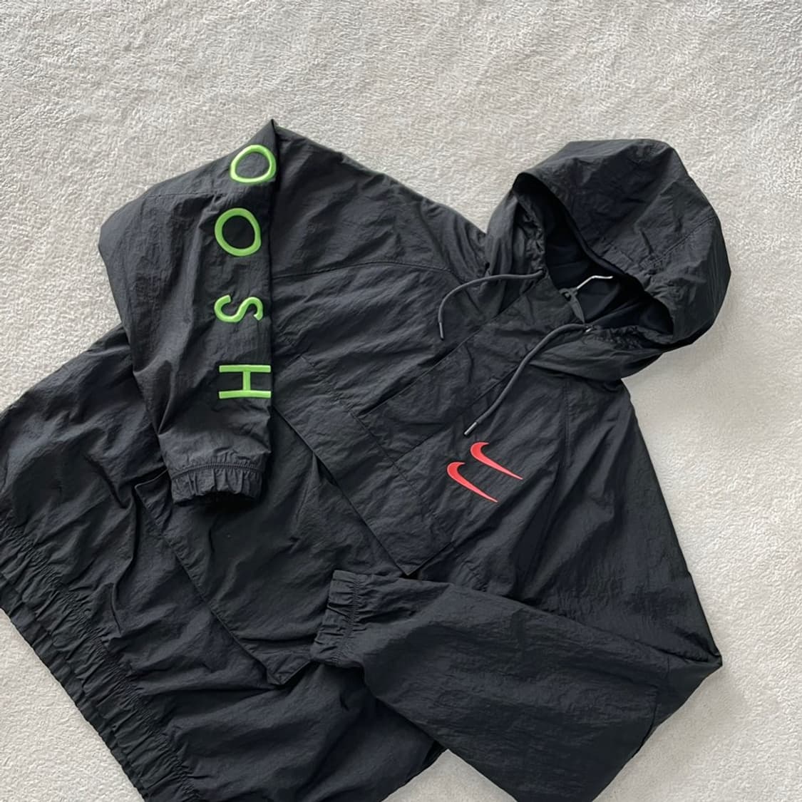 XXL 나이키 더블스우시 아노락 바람막이 나일론 110 상품이미지3
