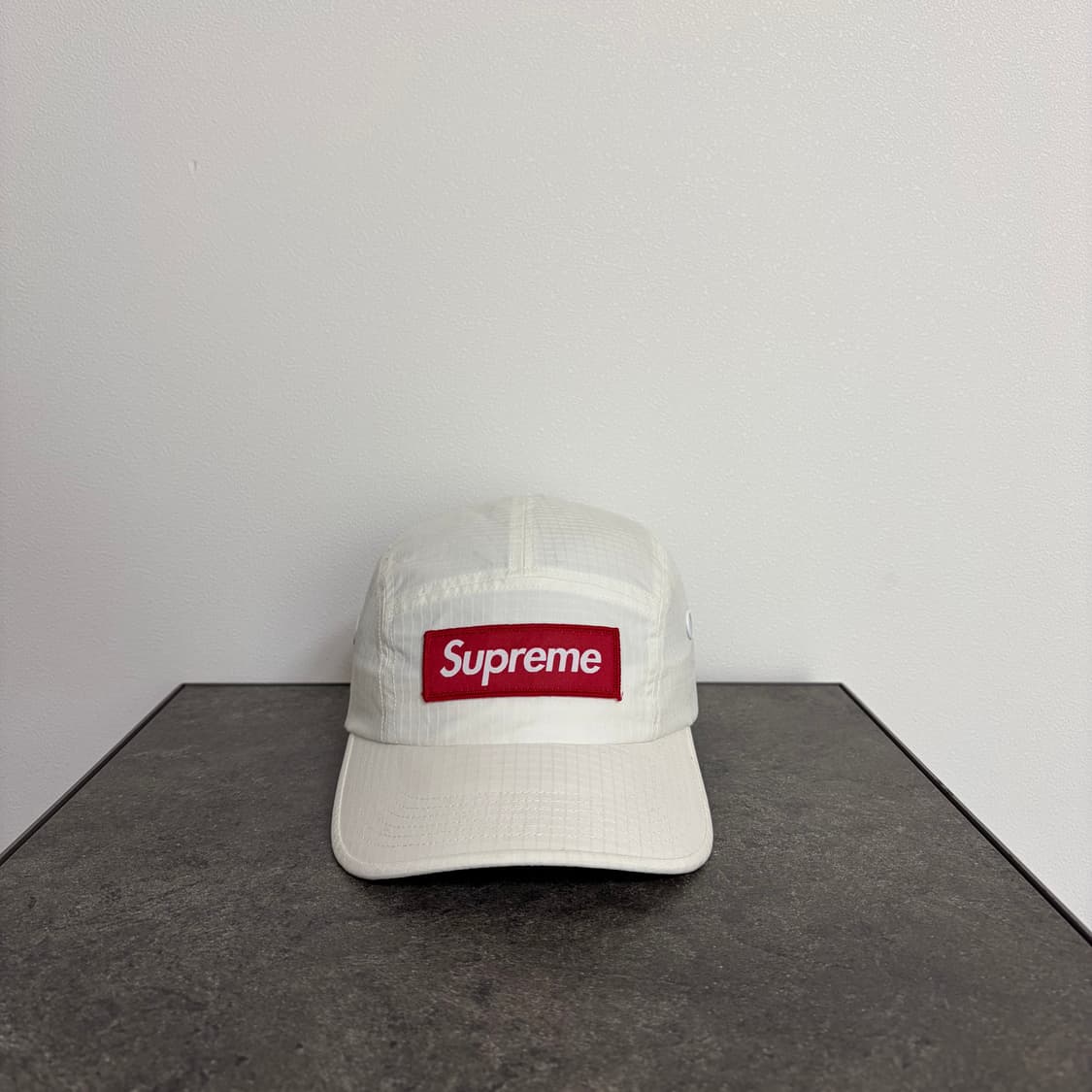 (OS) 슈프림 박스로고 캠프캡 모자 벤틸 벤타일 화이트 상품이미지1
