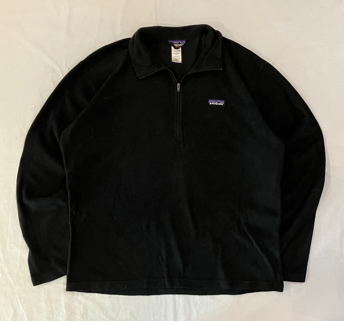 파타고니아 신칠라 하프집업 플리스 풀오버 블랙 상품이미지1