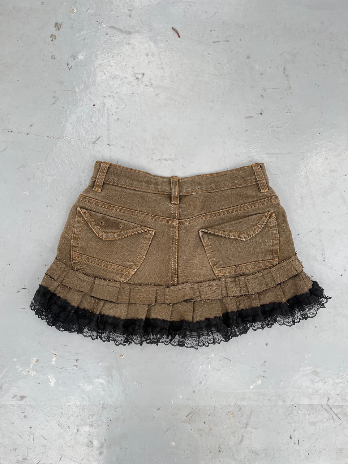 🎸브라운 프릴 스커트🎸 상품이미지5