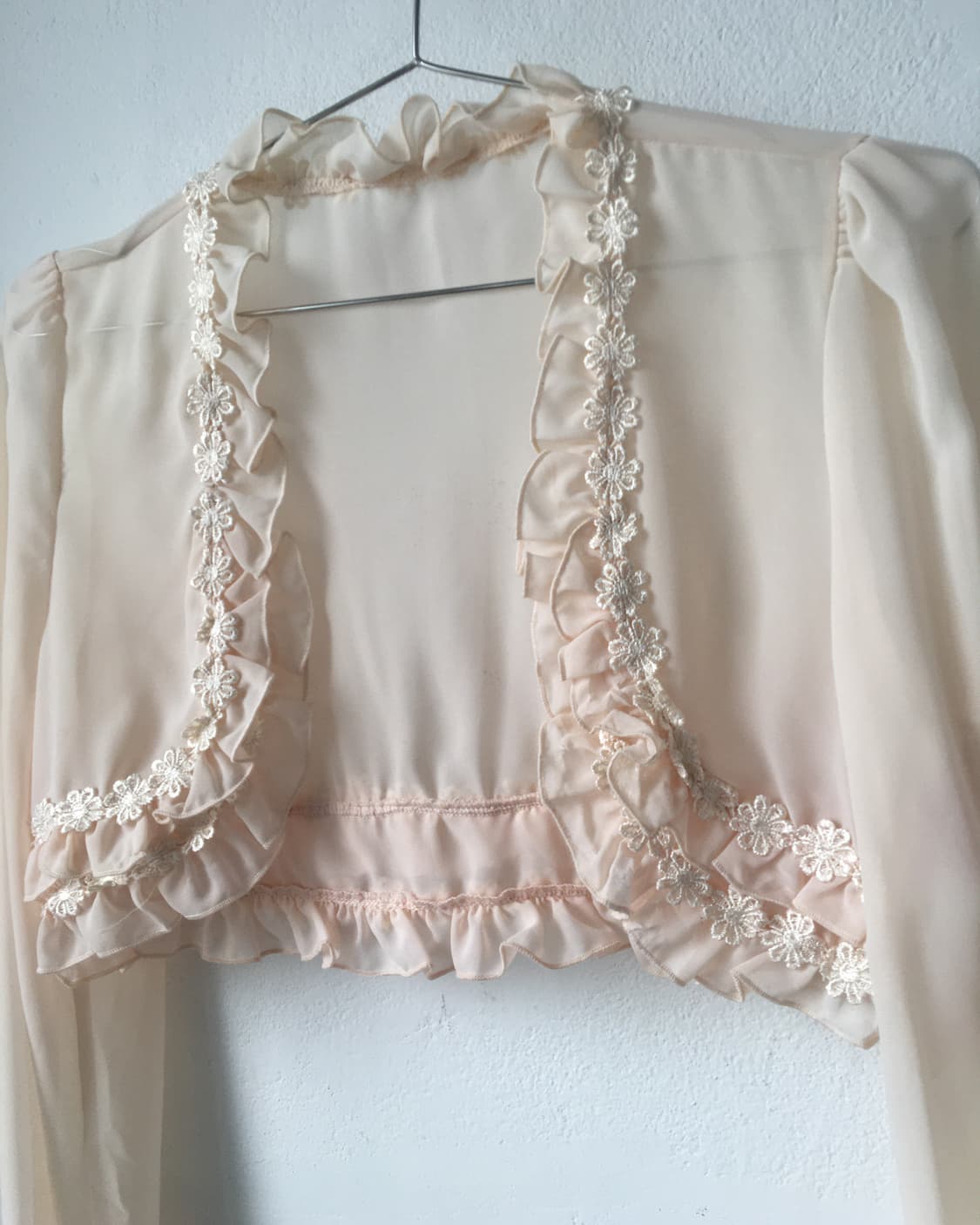 Frill point open cardigan 상품이미지5