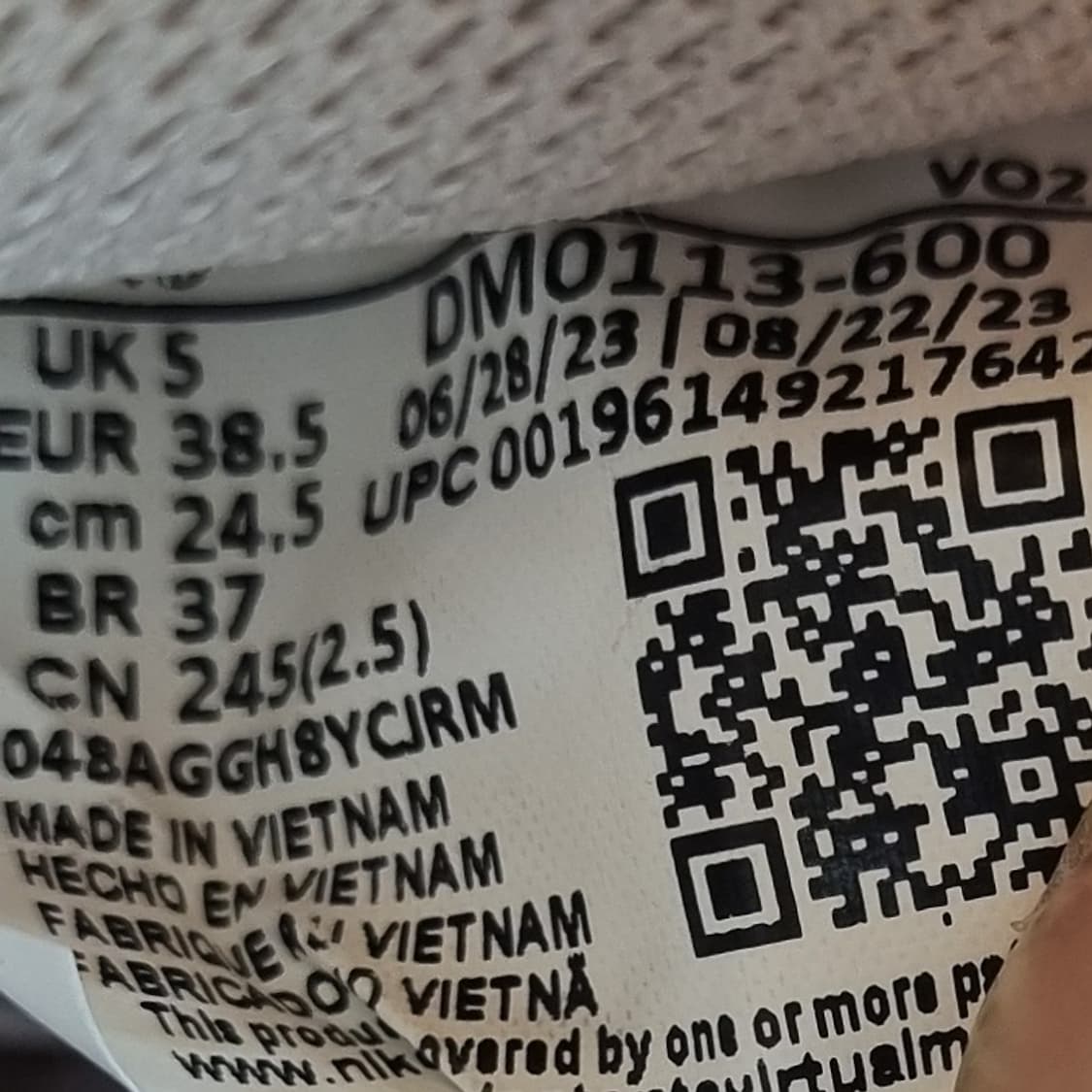 나이키 코트 비전 알타 핑크 레더 운동화245 상품이미지6