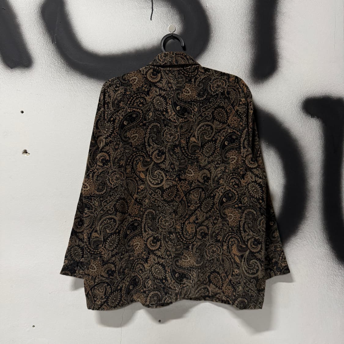 VTG 빈티지 에스닉 페이즐리 풀 패턴 더블 포켓 긴팔 셔츠 상품이미지2