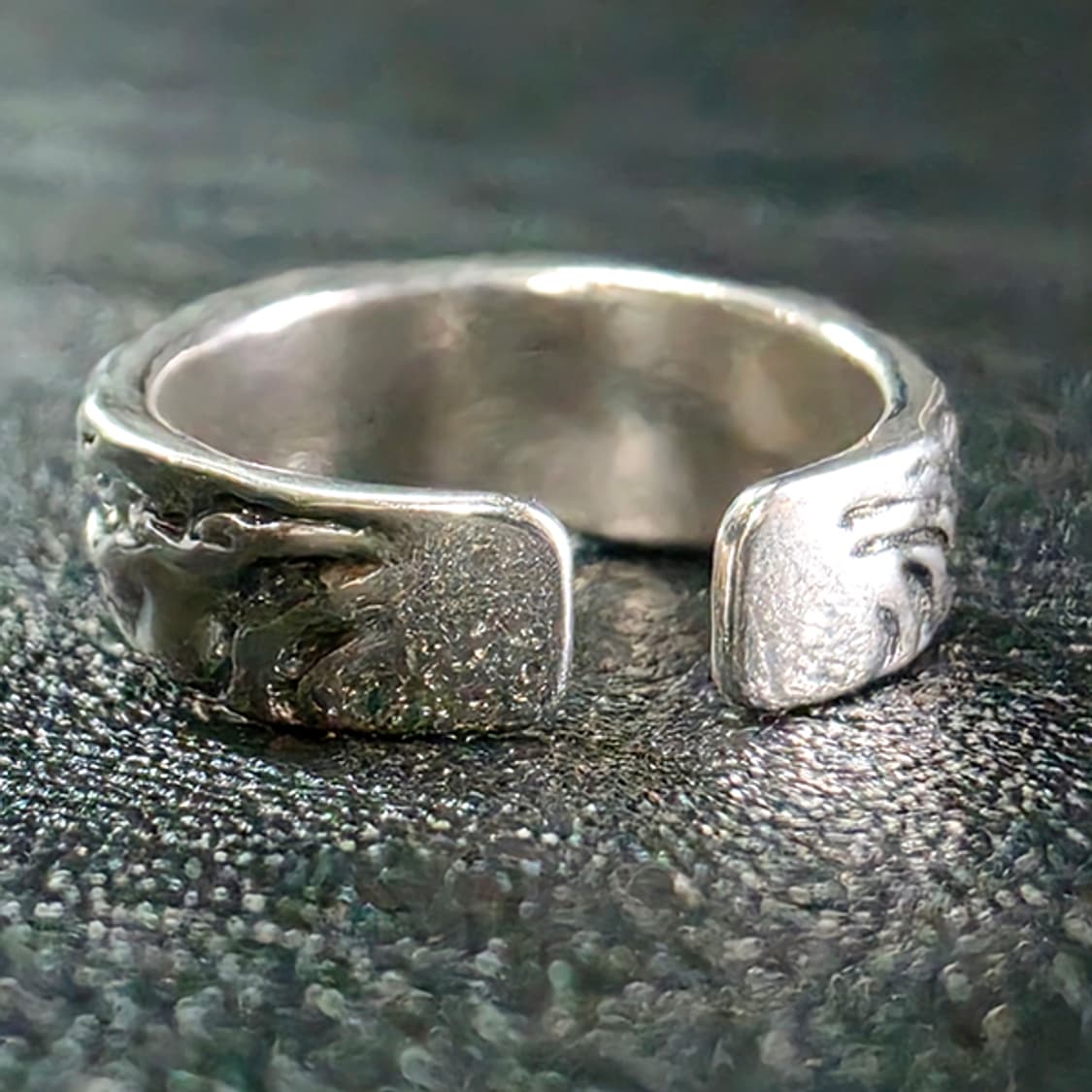 Elnor 백동 남자 엔틱 빈티지 명품 고대 얼굴 조각상 반지 상품이미지3