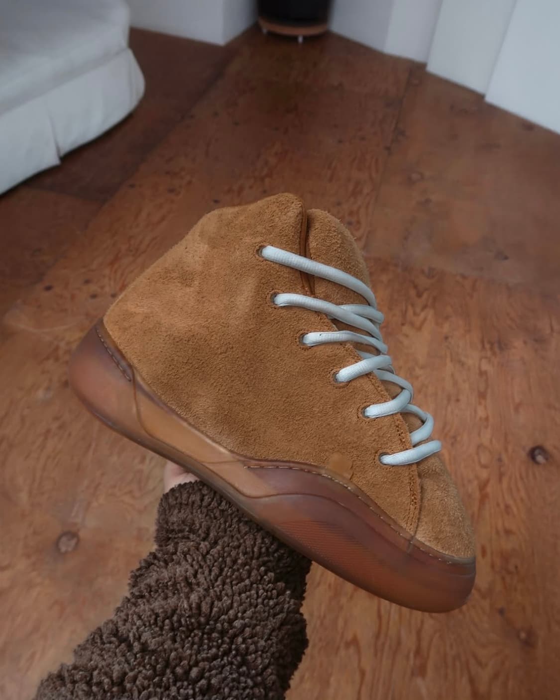 [260~290]이알엘 ERL VAMP 하이 스케이트 스니커즈/브라운 상품이미지4