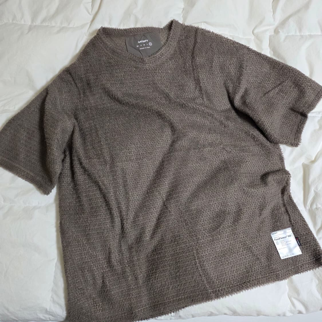 새티스파이 퍼지 플리스 반팔 티셔츠 xl 상품이미지1