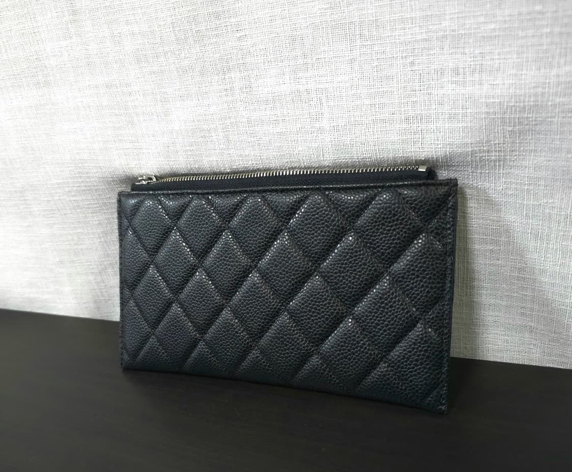 샤넬 정품 클래식 캐비어 스몰 클러치 미니 파우치 카드 지갑 상품이미지8