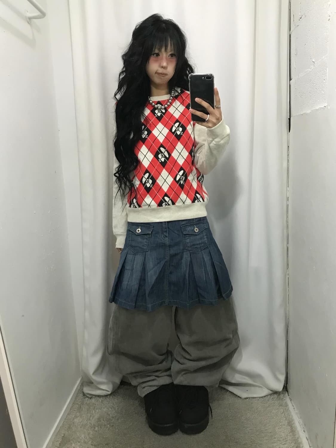 Bape Argyle pattern Sweatshirts 상품이미지3