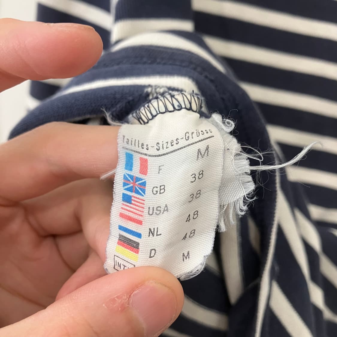 249 세인트제임스 스트라이프 롱슬리브 네이비 상품이미지3